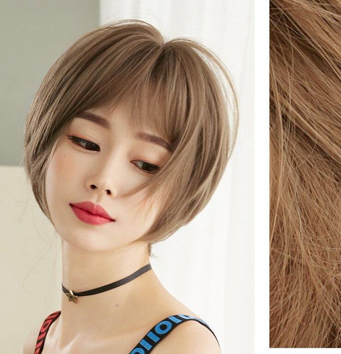 ウィッグ 自然 ボブ ショート フルウィッグ ミニボブ ショート