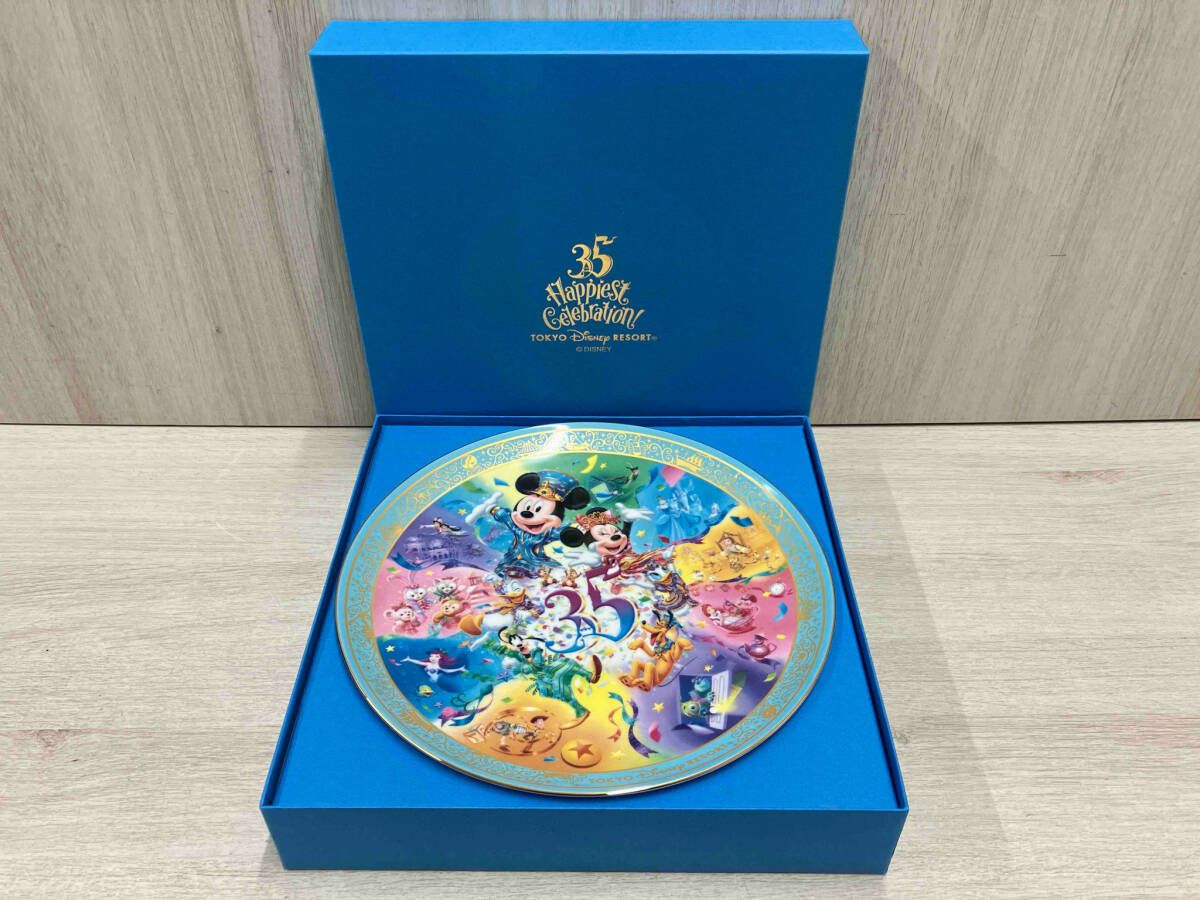 ディズニーランド 35周年 記念プレート お皿 スタンド付き 箱付き 装飾