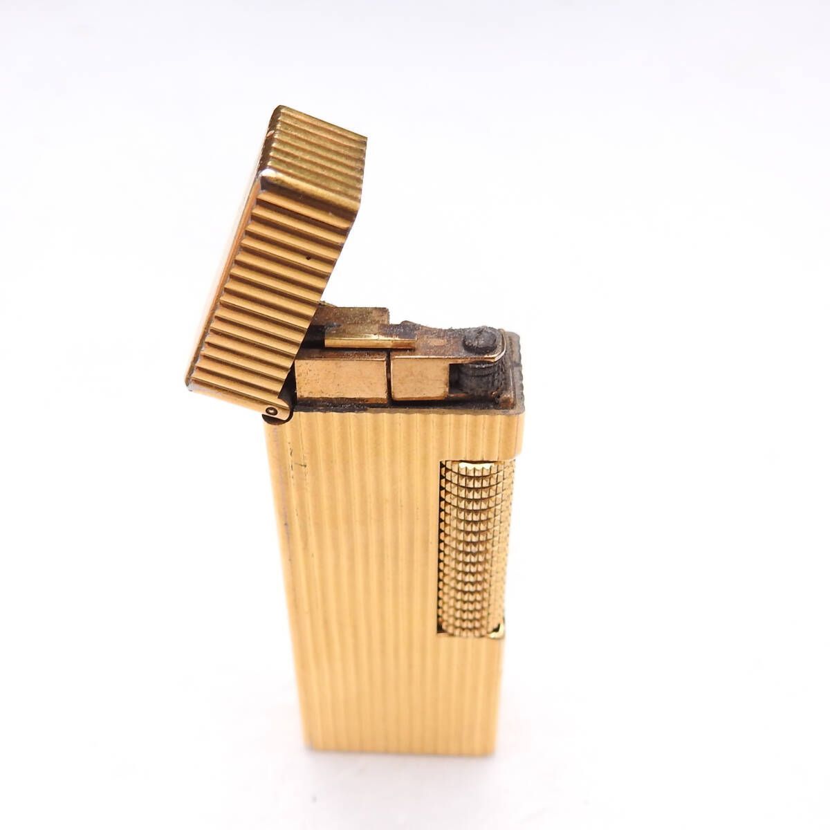 着火 済み dunhill ダンヒル ローラーガスライター ストライプ柄 ゴールド ヴィンテージ メンズ ️ WWW_KANDAIZUMI_COM