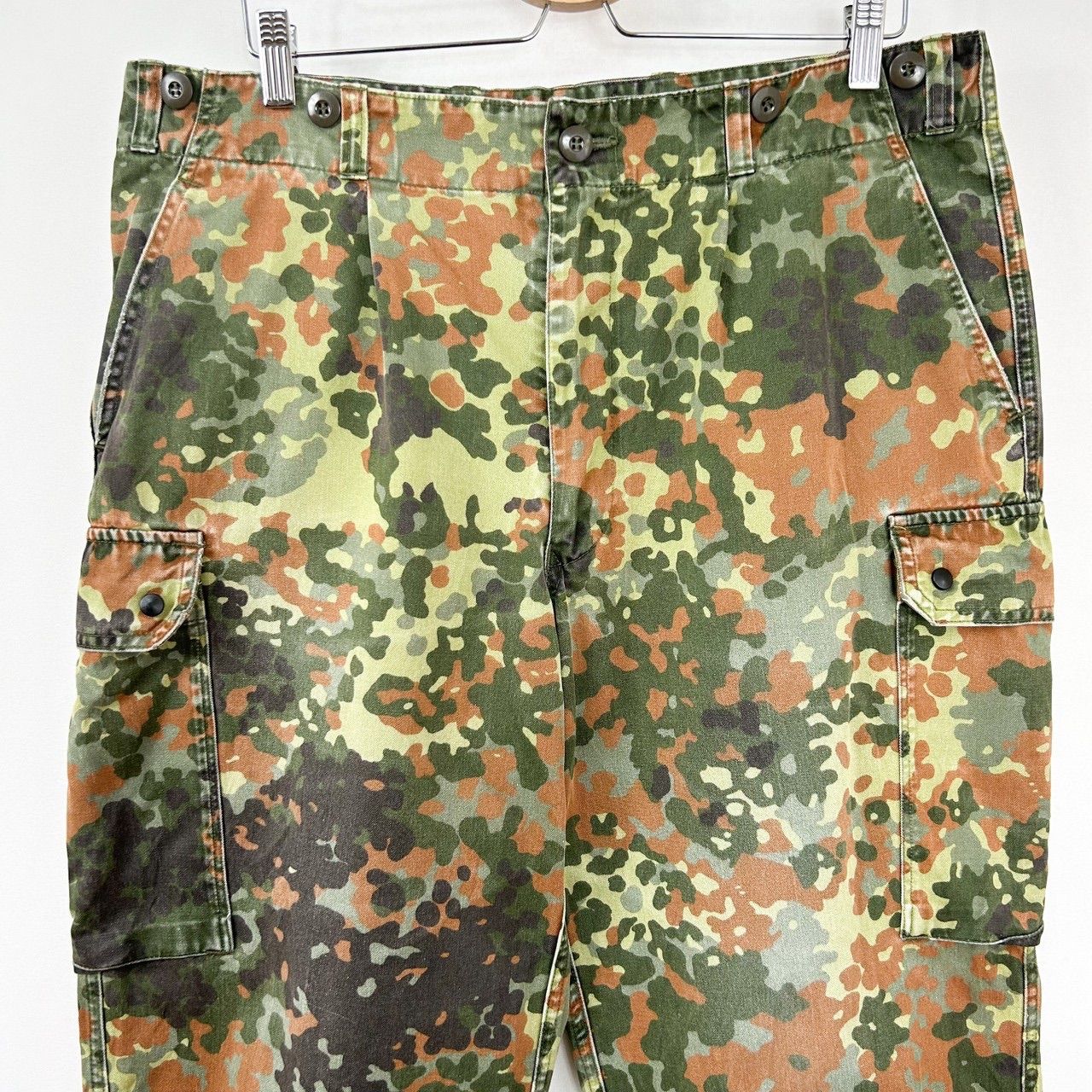 ドイツ軍 German army フレクターカモ 迷彩柄 カーゴパンツ ミリタリーパンツ ユーロ ミリタリーmilitary 輸入古着 海外古着【S69-5】