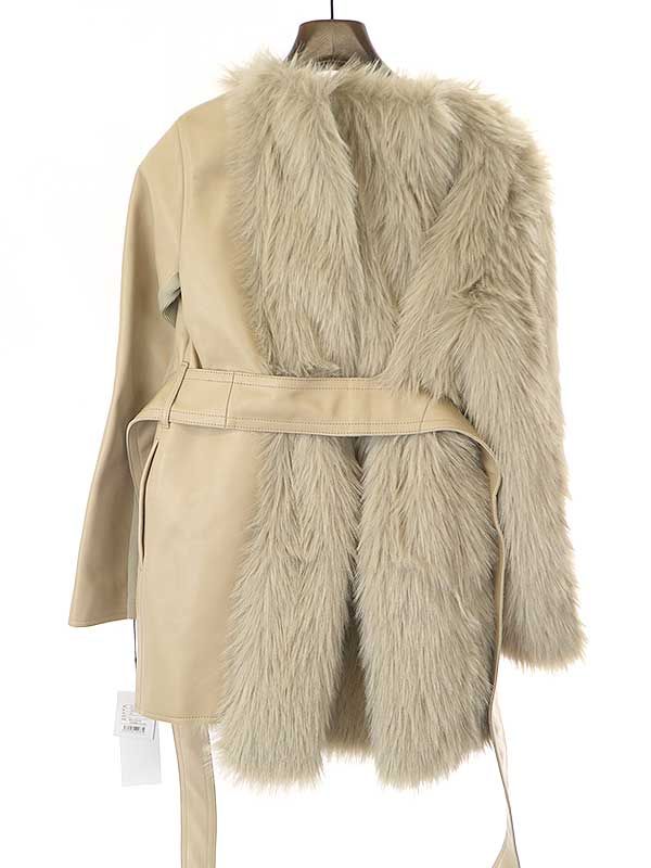 sacai 22-23AW ファーコート　サカイ　レザー sacai サカイ 23AW Faux Shearling Blouson シャーリングファー