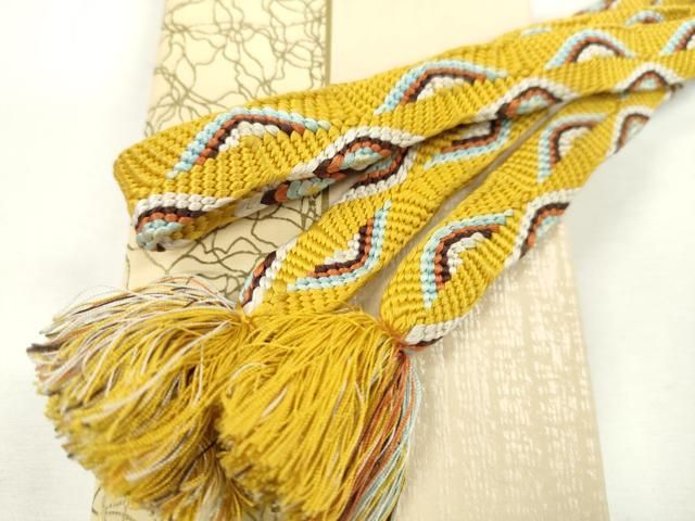 平和屋本店 上 有職組紐道明 帯締め 唐組 遠山柄 宮内庁御用 国立博物館御用 東京芸術大学御用 CXAA0635s5