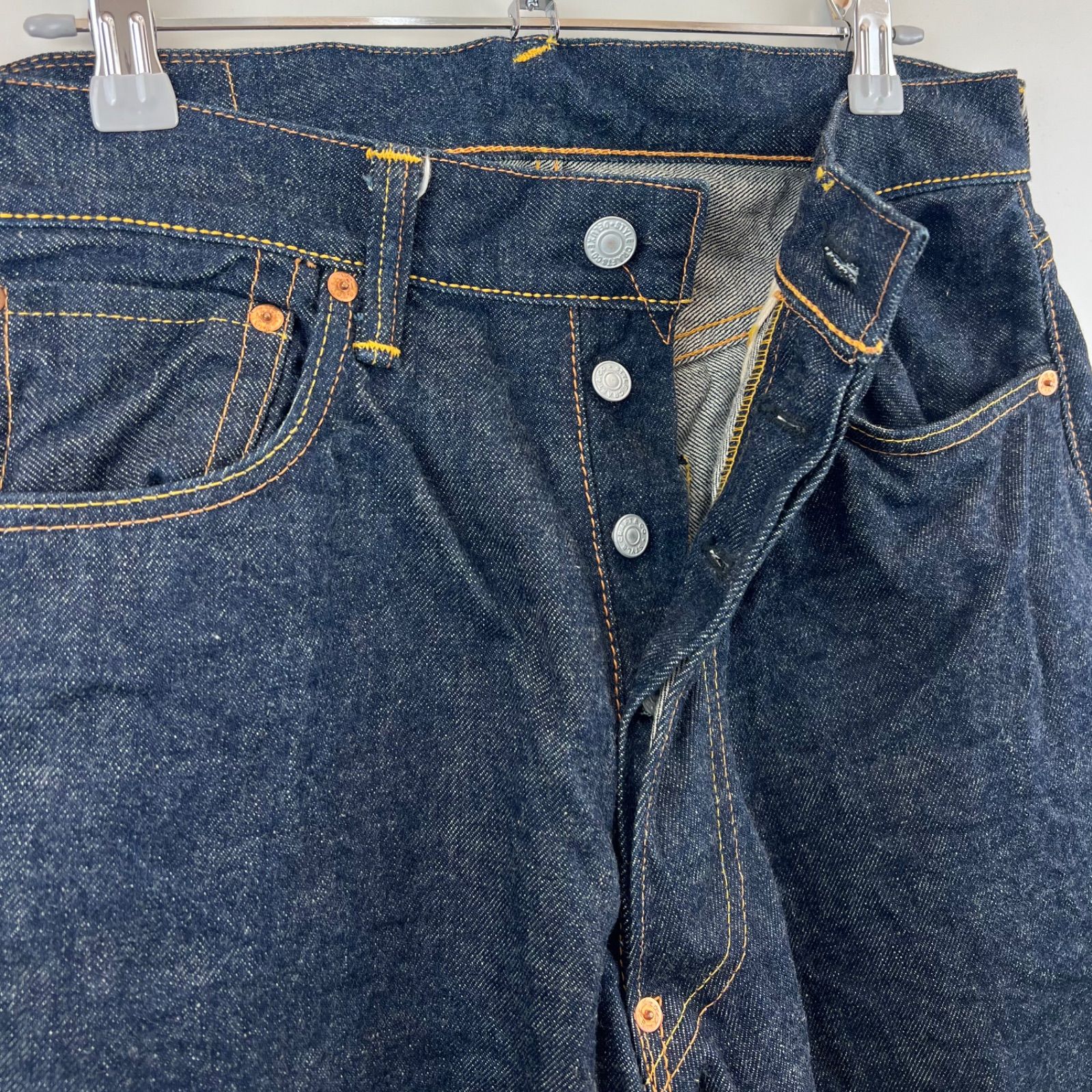 EVISU エヴィス 2001 NO2 カモメ 戎 ペイント ストレート デニム