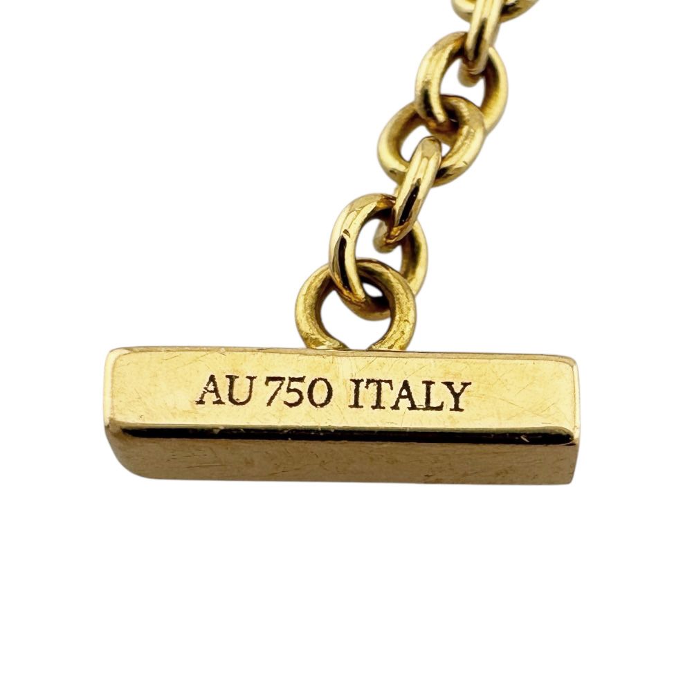 18金ダイヤブレスレットスマイルイエローゴールド