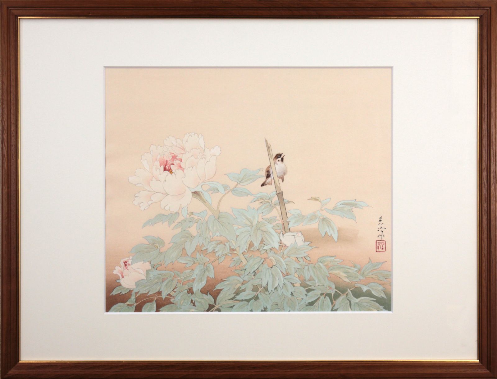 榊原紫峰『富貴草』木版画【真作保証】 絵画 - メルカリ