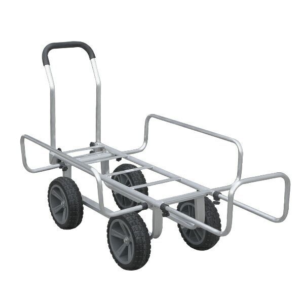 ミナト アルミハウスカー MTA-80N 大型ノーパンクタイヤ コンテナ3個用 コンテナカー アルミ製ハウスカー コンテナ台車