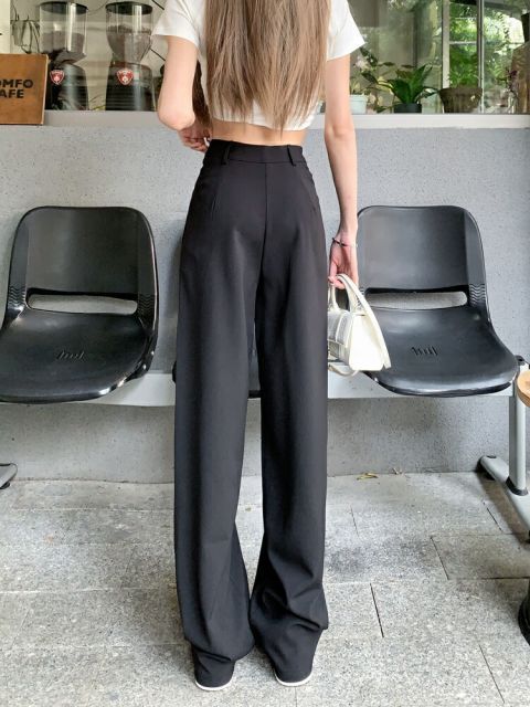 種類6：ピンク/S ハイウエスト ストレートパンツ (T)
