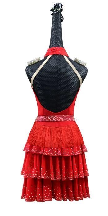 ラテンドレス ラテンワンピース ダンス衣装 ベルト付 オーダーメイド 社交ダンス衣装 ラテンワンピースドレス オーダーメイド 節約