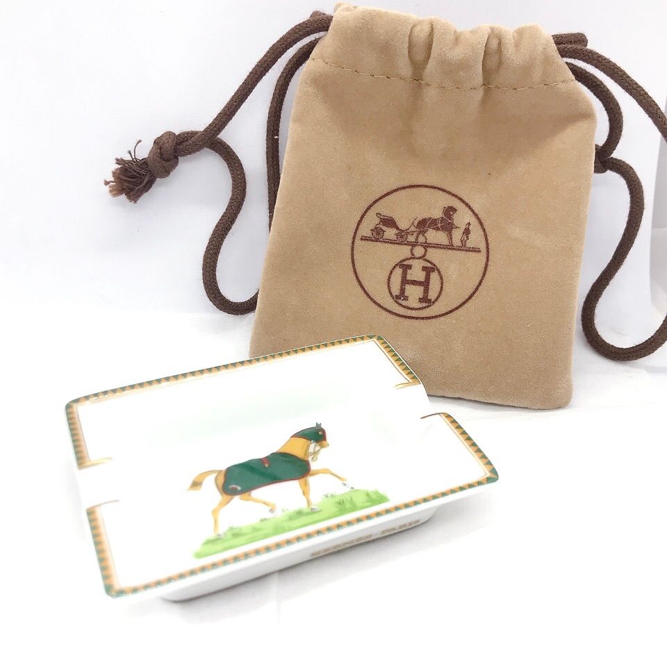 HERMES エルメス 灰皿 馬柄 ミニ 陶器 タバコ 小物 - メルカリ