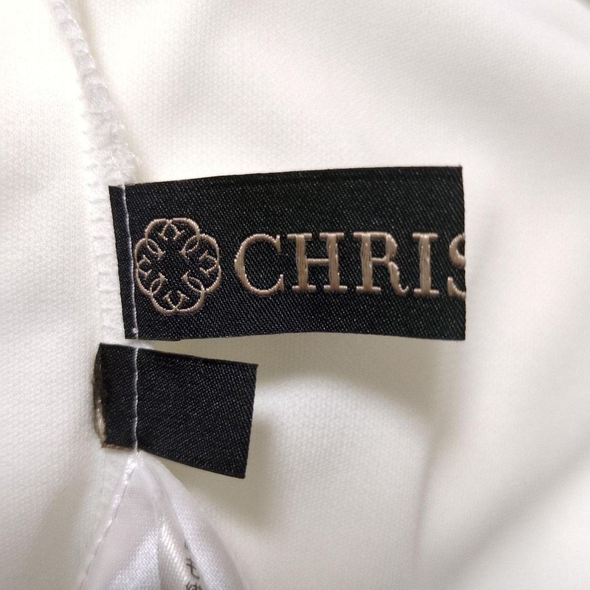 CHRISCELIN(クリスセリーン) 半袖カットソー サイズ38 M レディース新品同様  - 白×黒 クルーネック/レース/フラワー(花) CHRISCELIN(クリスセリーン) 半袖カットソー サイズ38 M