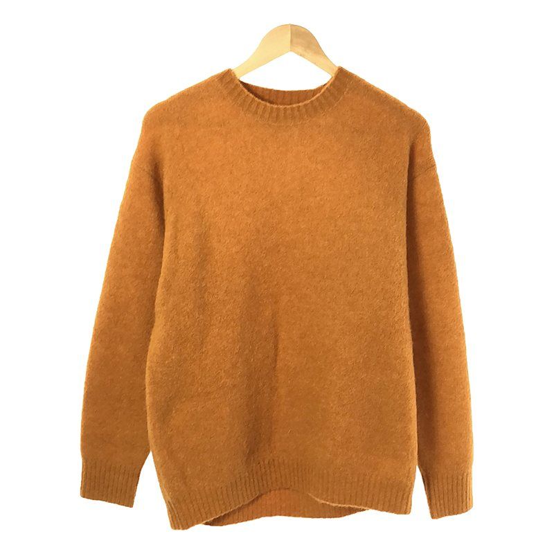 【美品】  BEAUTYu0026YOUTH / ビューティーアンドユース | エア シャギー アルパカ クルーネック ニット | M | オレンジ | メンズ