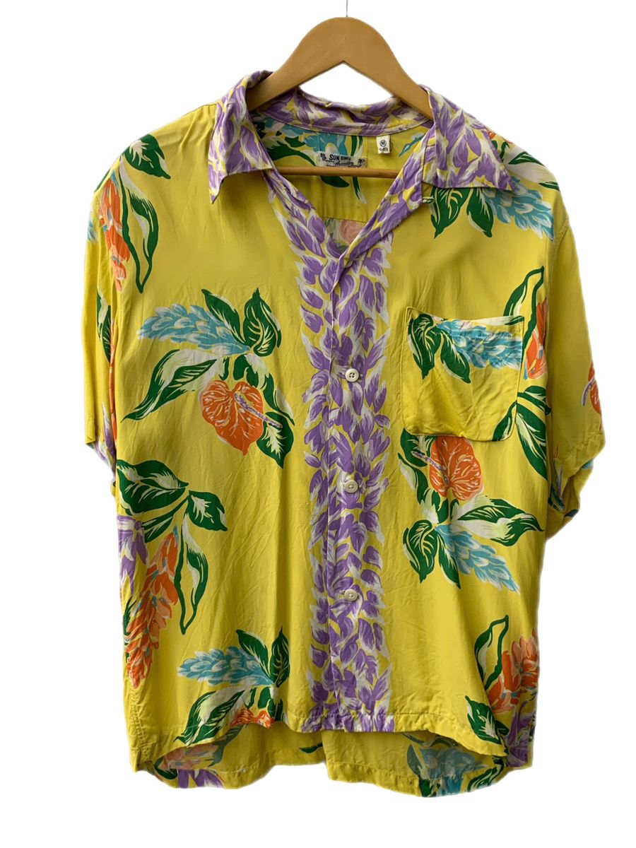 サンサーフ SUN SURF ALOHA LEI TROPICAL FLOWERS アロハシャツ