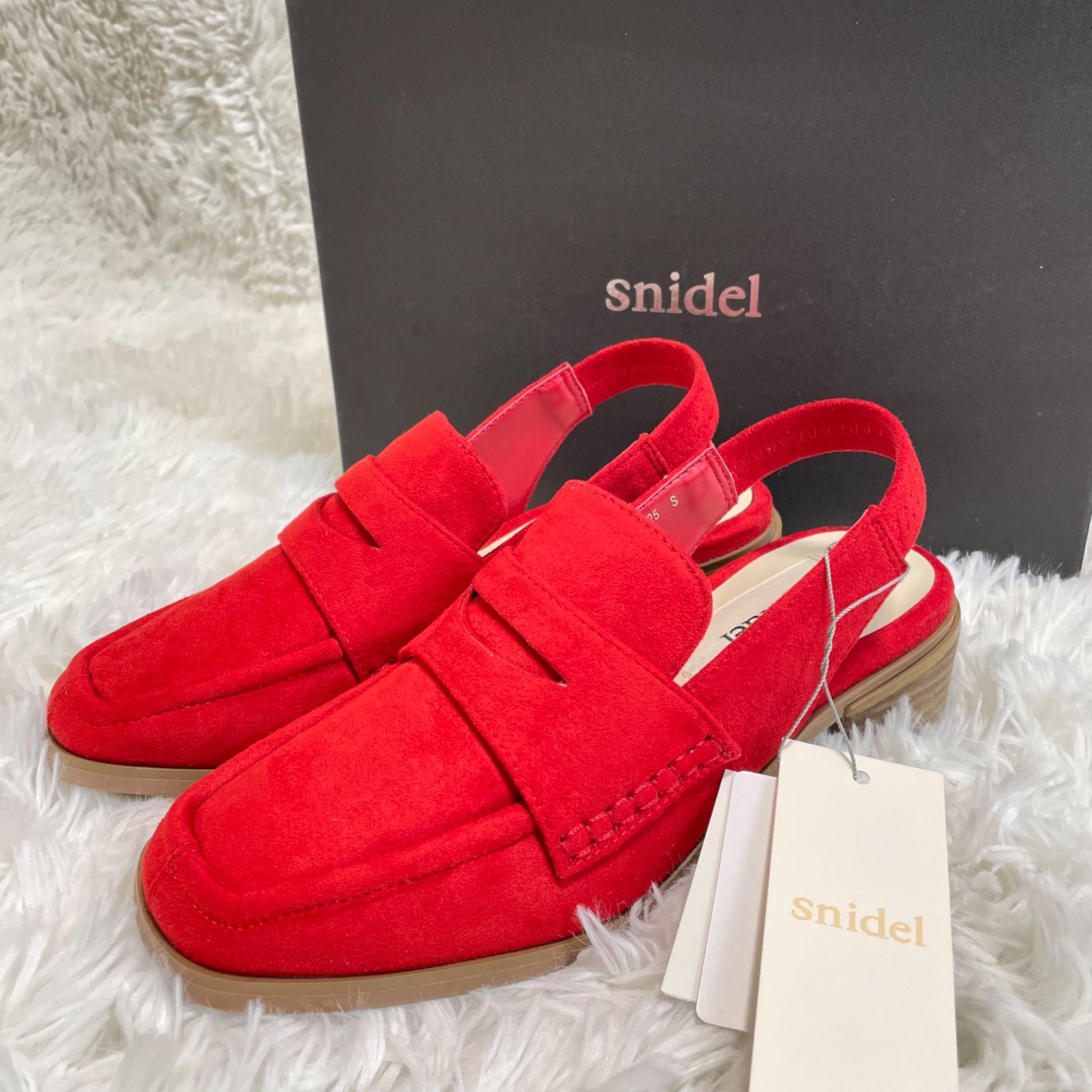 スナイデル❤️未使用 スナイデル snidel ローファーモチーフ シューズ タグ付き S - メルカリ