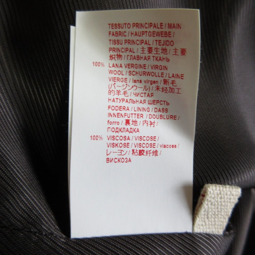 MARNI - 美品 MARNI マルニ ボタニカル柄 総柄 ウール ノーカラーコート 38 カーキ×ネイビー レディース 古着 中古 USED 美品 MARNI マルニ ボタニカル柄 総柄 ウール ノーカラーコート