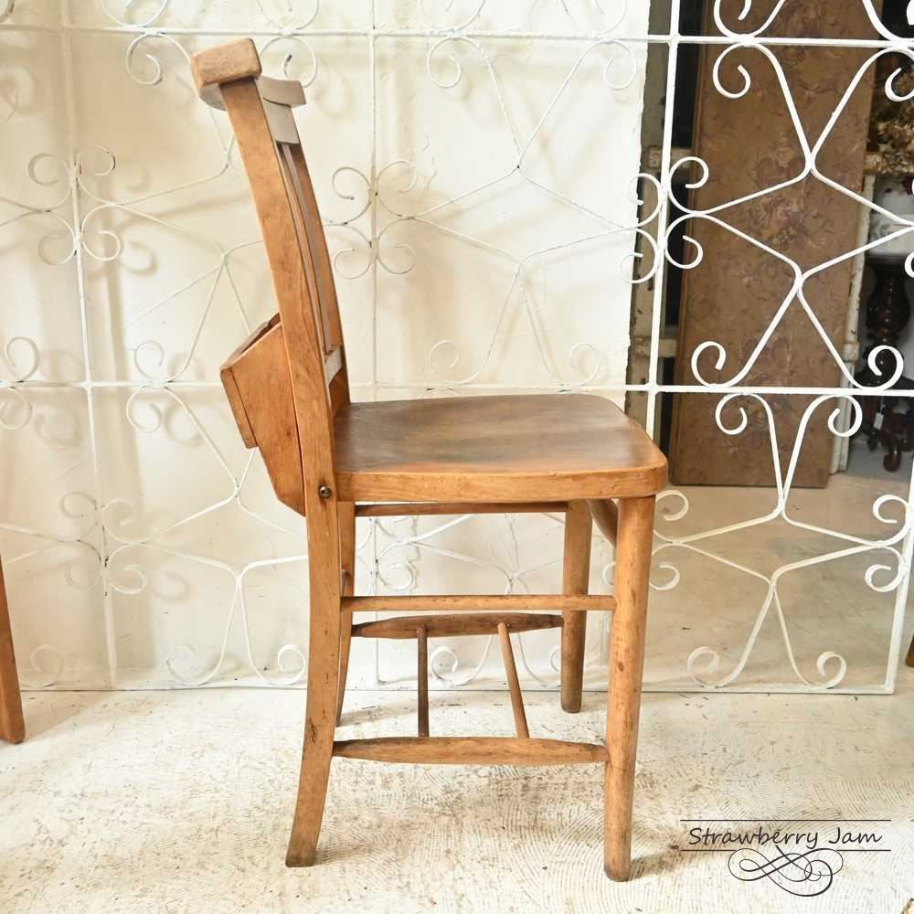 L3705-19-3 英国アンティーク チャーチチェア 北欧 キッチンチェア