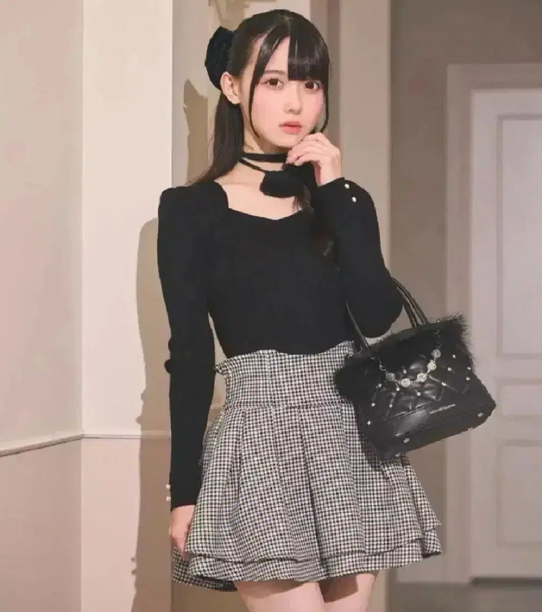 量産型 地雷系 michellMacaron ミシェルマカロン チェック xs