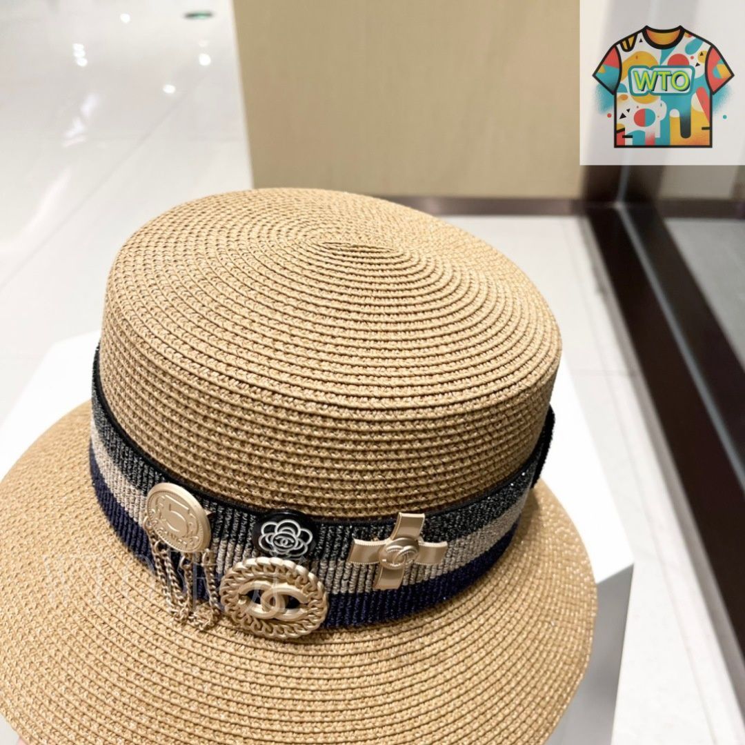【上品でおしゃれ♪】CHANEL ストローハット CHANEL(シャネル) ストローハット(レディース) - 海外通販のBUYMA
