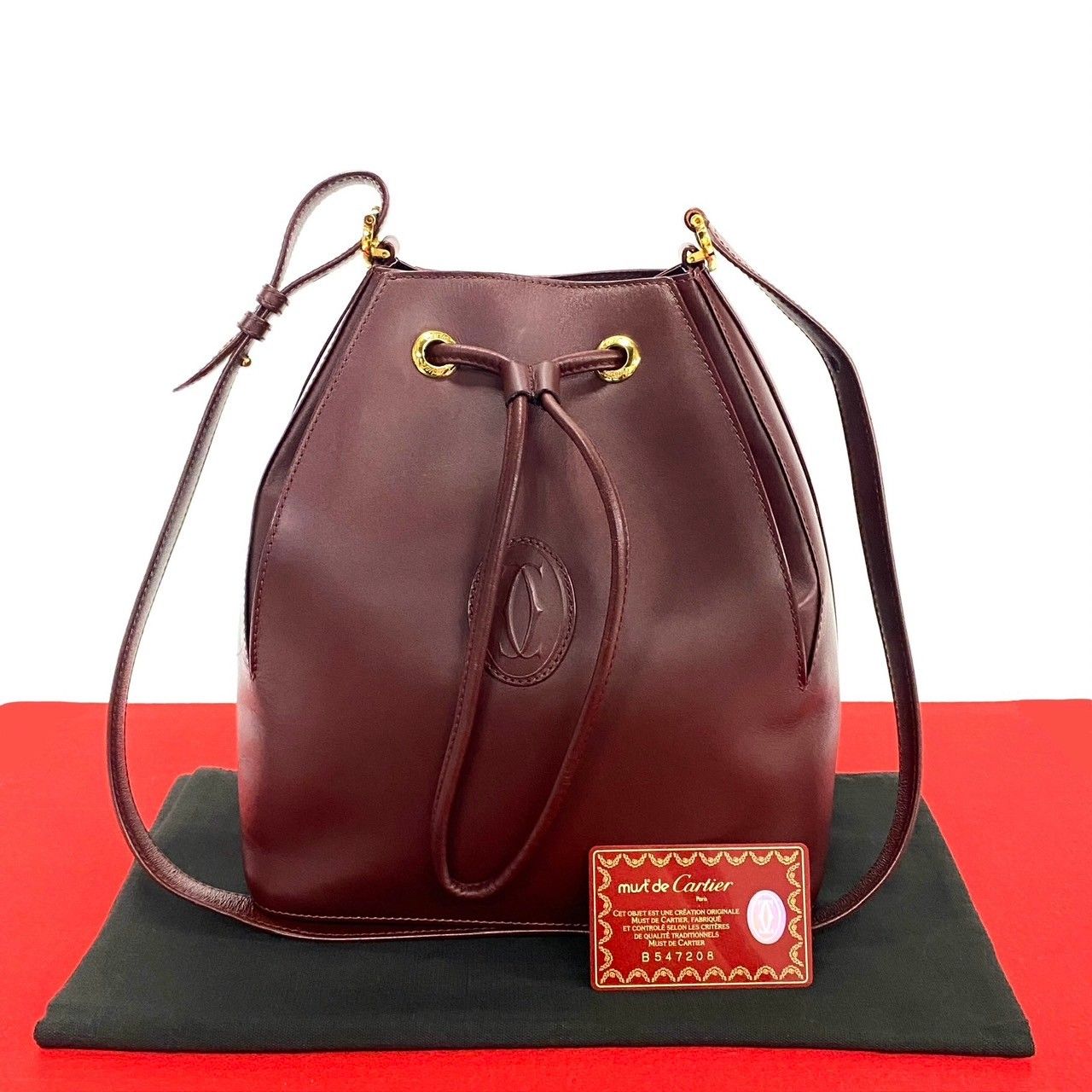 極美品 Cartier カルティエ マストライン ショルダーバッグ