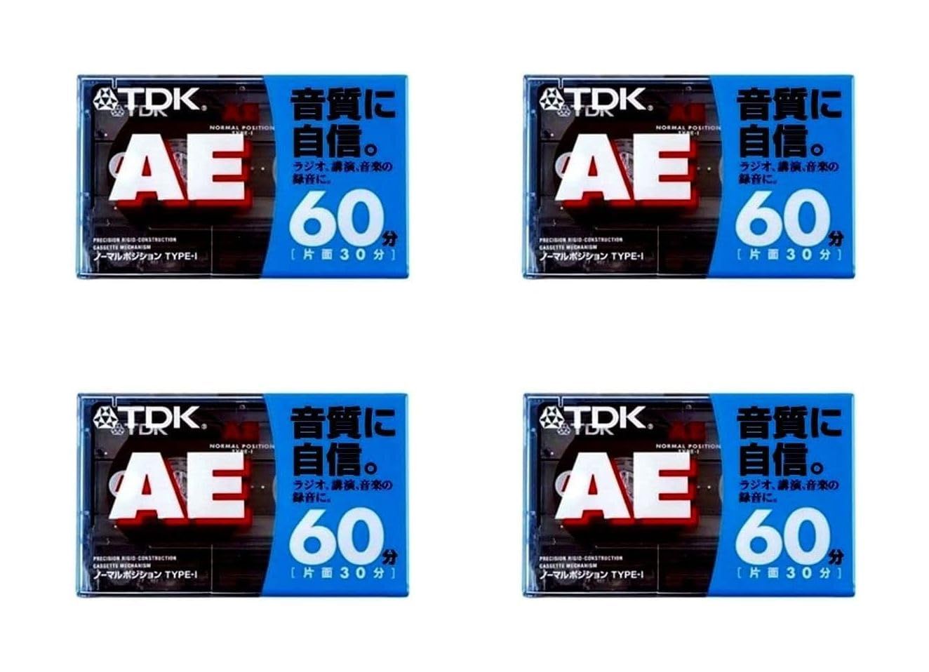 TDK オーディオカセットテープ AE 60分4巻パック [AE-60X4G] - メルカリ