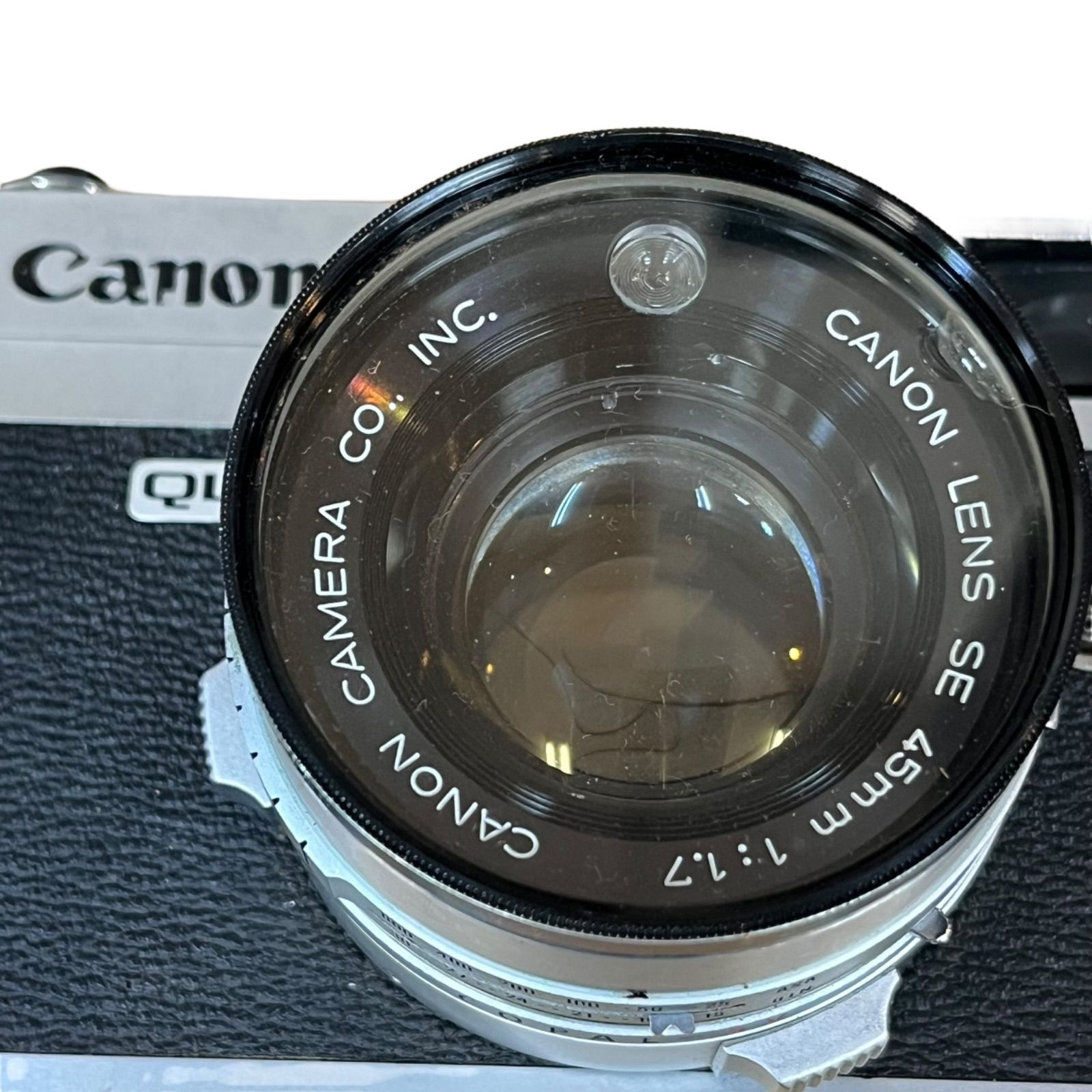 Canon QL17 45mm F1.7 フィルムカメラ ブラック 完動品◎CANON キャノ