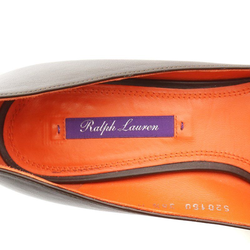 ラルフローレン RALPH LAUREN パープルレーベル PURPLE LABEL ARMISSA-PM-DRS イタリア製 パンプス ハイヒール  ナッパレザー 38.5M 24.5 茶 ブラウン □GY19 /MW - メルカリ