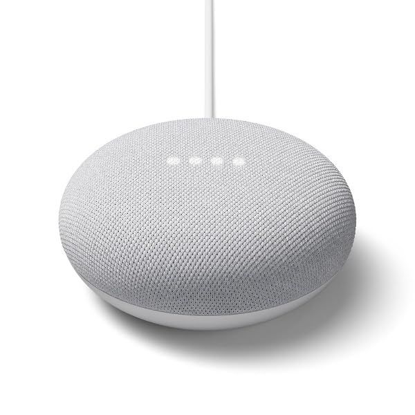Google Nest Mini本体 第2世代 小さくても便利なスマートスピーカー Googleアシスタント 声だけで家電を操作 パワフルで豊かなサウンド ホワイト チョーク Chalk