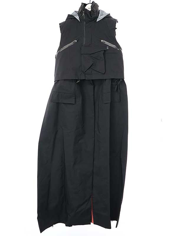 期間限定お値下ACRONYM × sacai トレンチドレスsize1（黒） お値下しましたACRONYM × sacai トレンチドレスsize1（黒