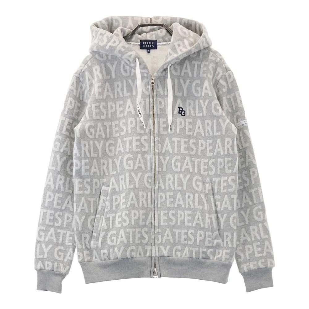 サイズ：1 PEARLY GATES パーリーゲイツ  起毛 ジップジャケット  ホワイト系 [240101428495] ゴルフウェア レディース ストスト PEARLY GATES パーリーゲイツ 起毛 ジップジャケット ホワイト系