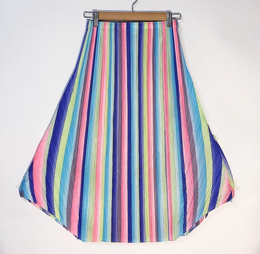 直営店のみ販売□プリーツプリーズ イッセイミヤケ 変形スカート