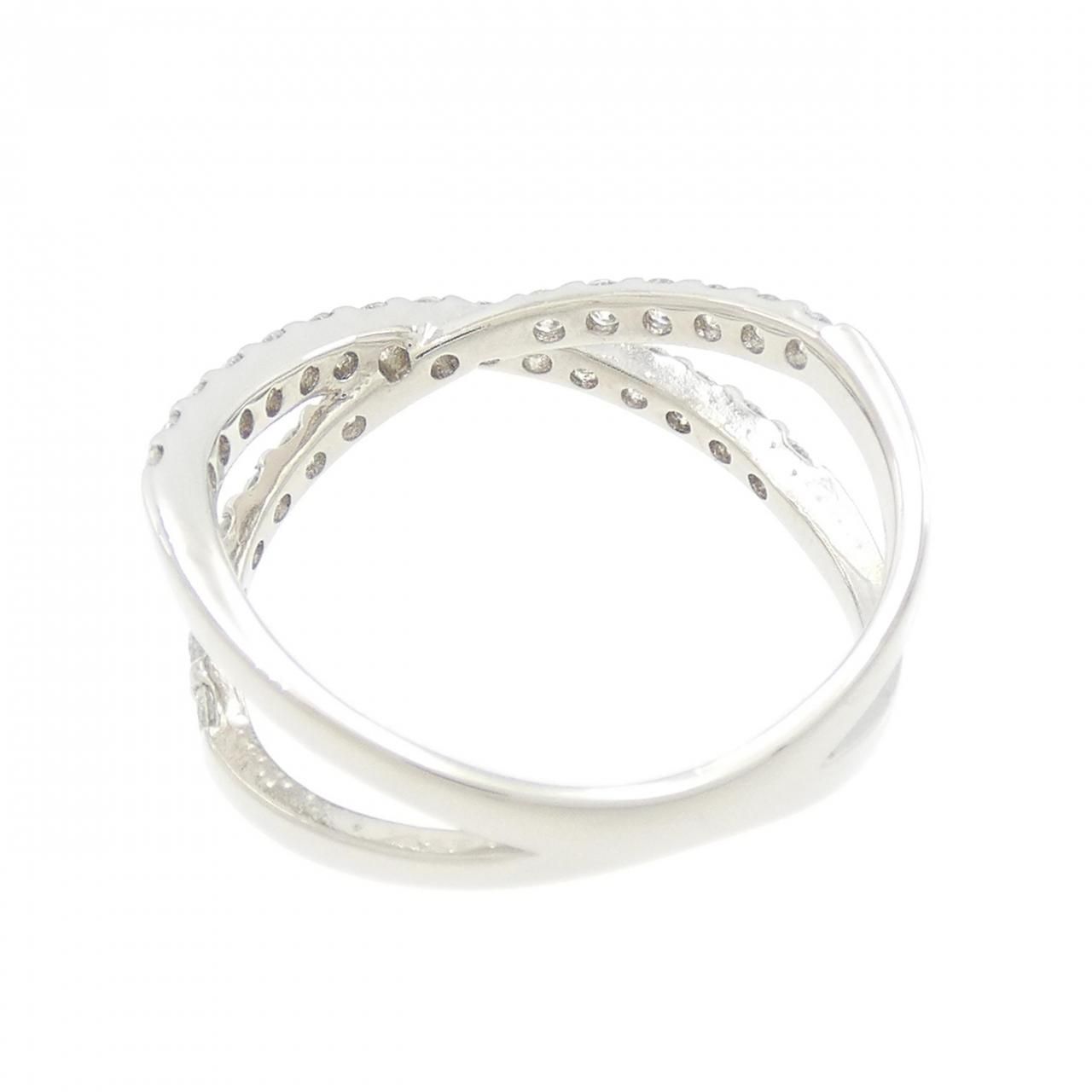 PT ダイヤモンド リング 0.50CT K18 ／Pt900 天然ダイヤモンド 0.50ct