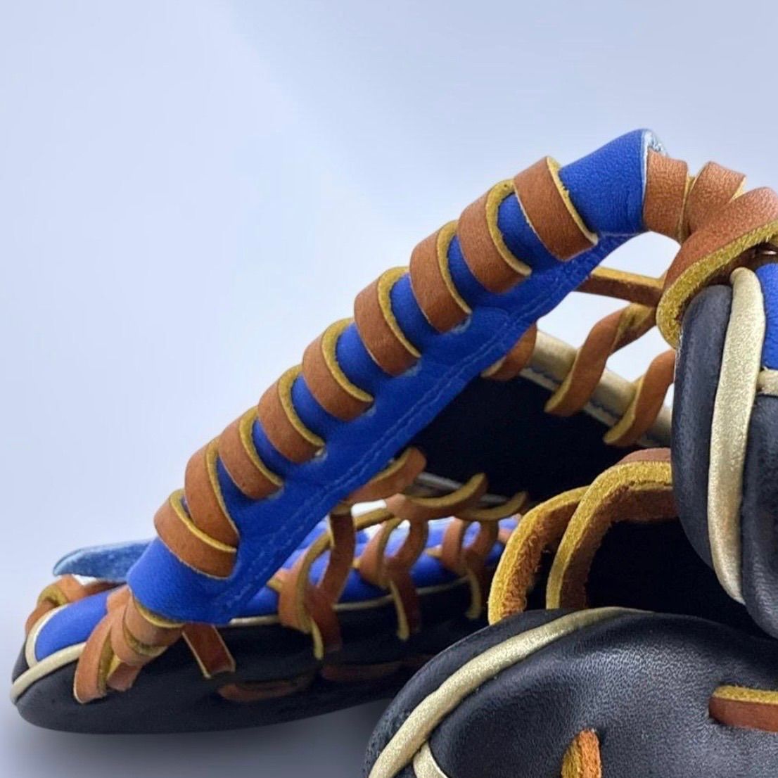 外野手用青×黒 ゴールドロゴ