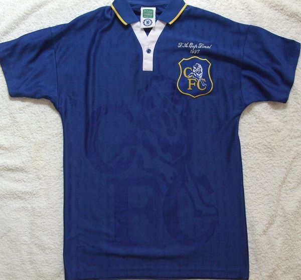 チェルシーFC ユニフォーム 1996-1997 FAカップ決勝進出記念レプリカ チェルシー 1997 FAカップ決勝 ユニフォーム