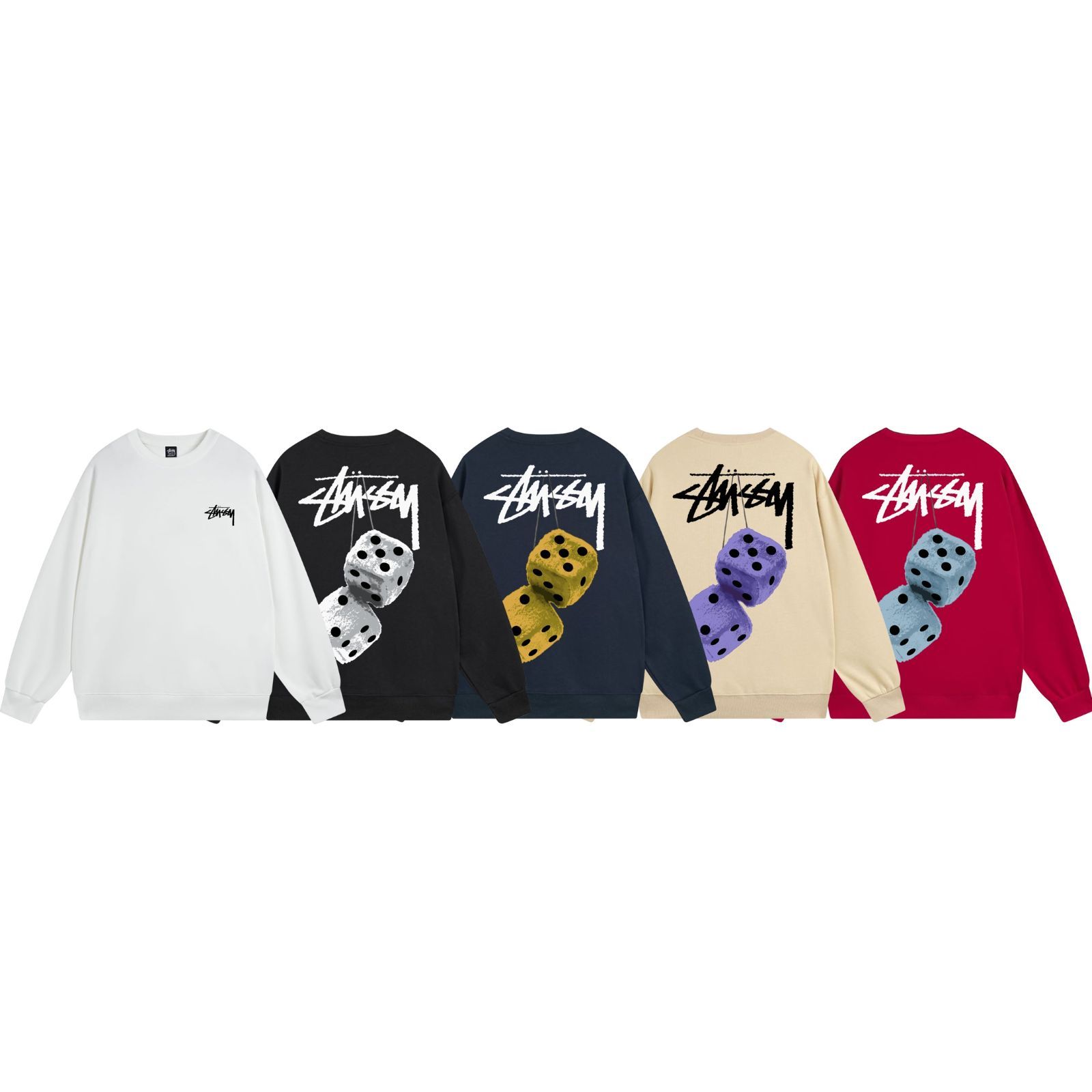 Stussy SS23 ステューシー ティーダイス プリントクルーネックトレーナー