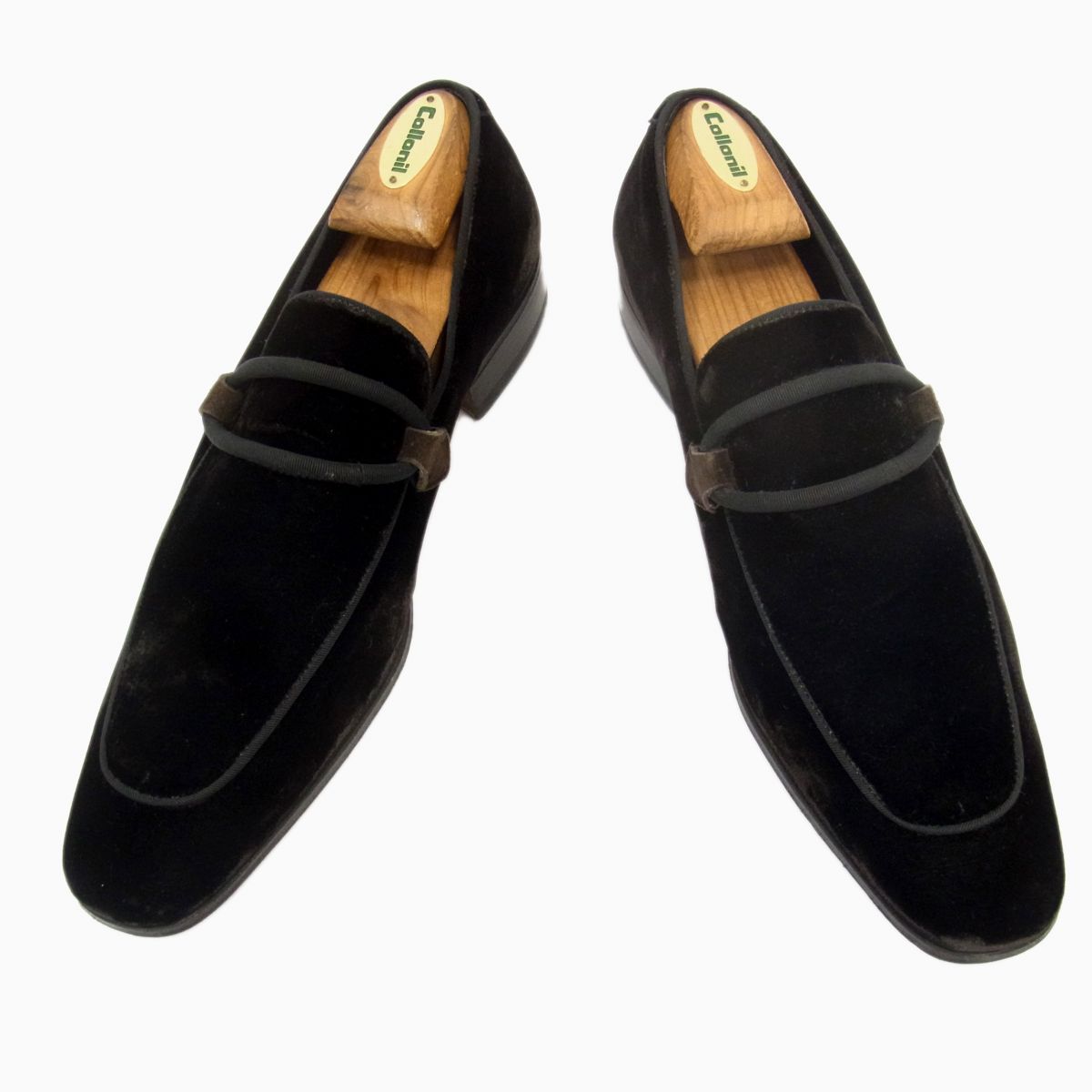 極美品◇Yves Saint Laurent rivegauche ベロア ドレスシューズ 