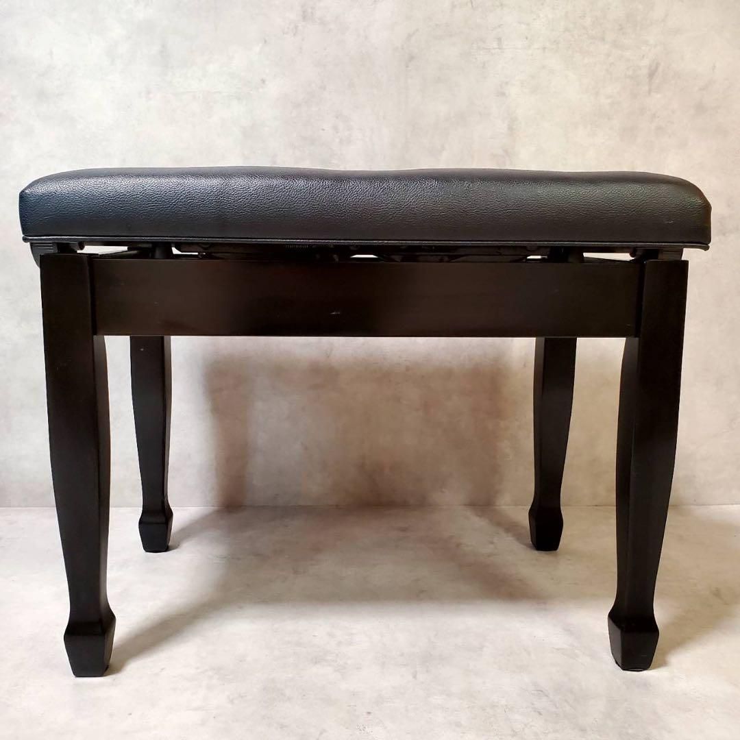 【高級】ピアノ椅子 猫脚 日本製 両手ハンドル 高さ調整式 黒 レザー ブラック 高級】ピアノ椅子 猫脚 日本製 黒 レザー 高さ調整式 両手