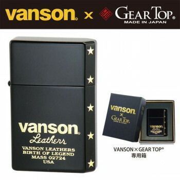 オイルライター vanson×GEAR TOP V-GT-06 ロゴデザイン ブラック