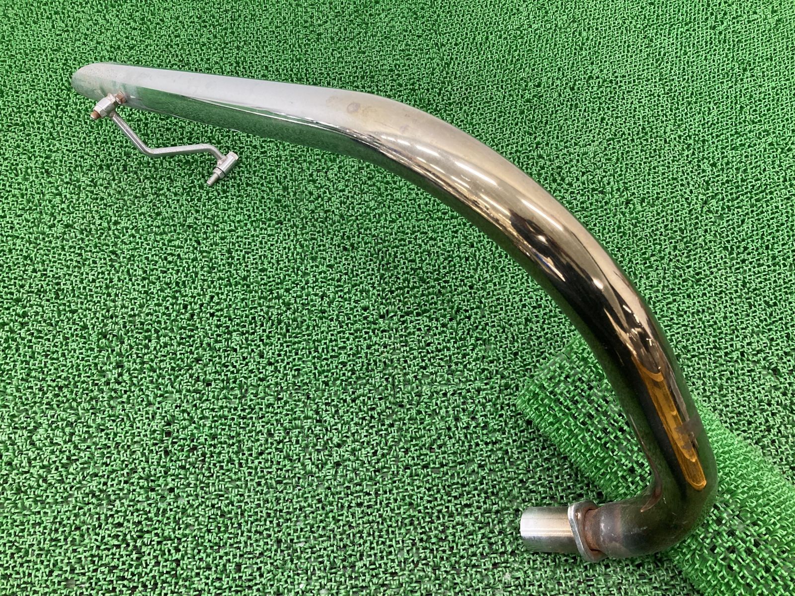 中古 社外 バイク 部品 250TR マフラー 社外 BJ250F スチール ドラッグパイプ スラッシュカットマフラー コケキズ無し そのまま使える 受け渡し者決定しました。☆ かっこいい 真っ赤なマッハ仕様 250TR