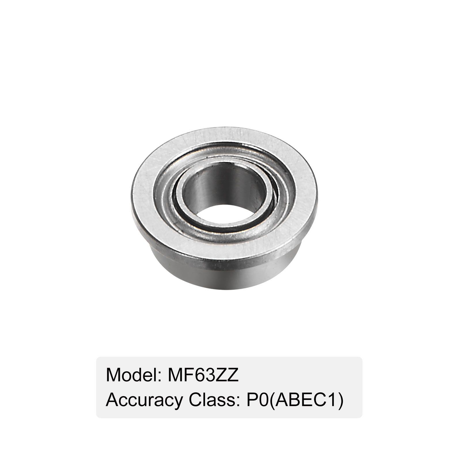 Amazon.co.jp: フランジボールベアリング MF63ZZフランジ深溝