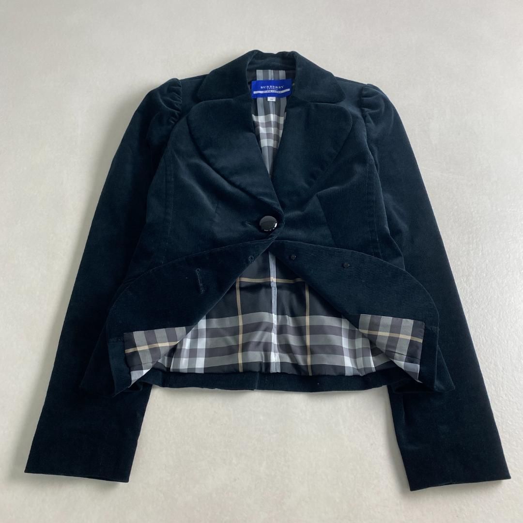 BURBERRY BLUE LABEL】ベルベットジャケットノバチェック