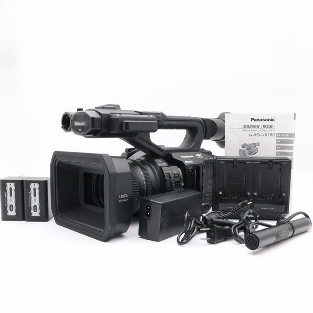 Panasonic AG-UX180｜4K60P×光学20倍ズーム｜業務用カムコーダー｜1.0型MOSセンサー｜通電338h｜動作良好 プロ仕様