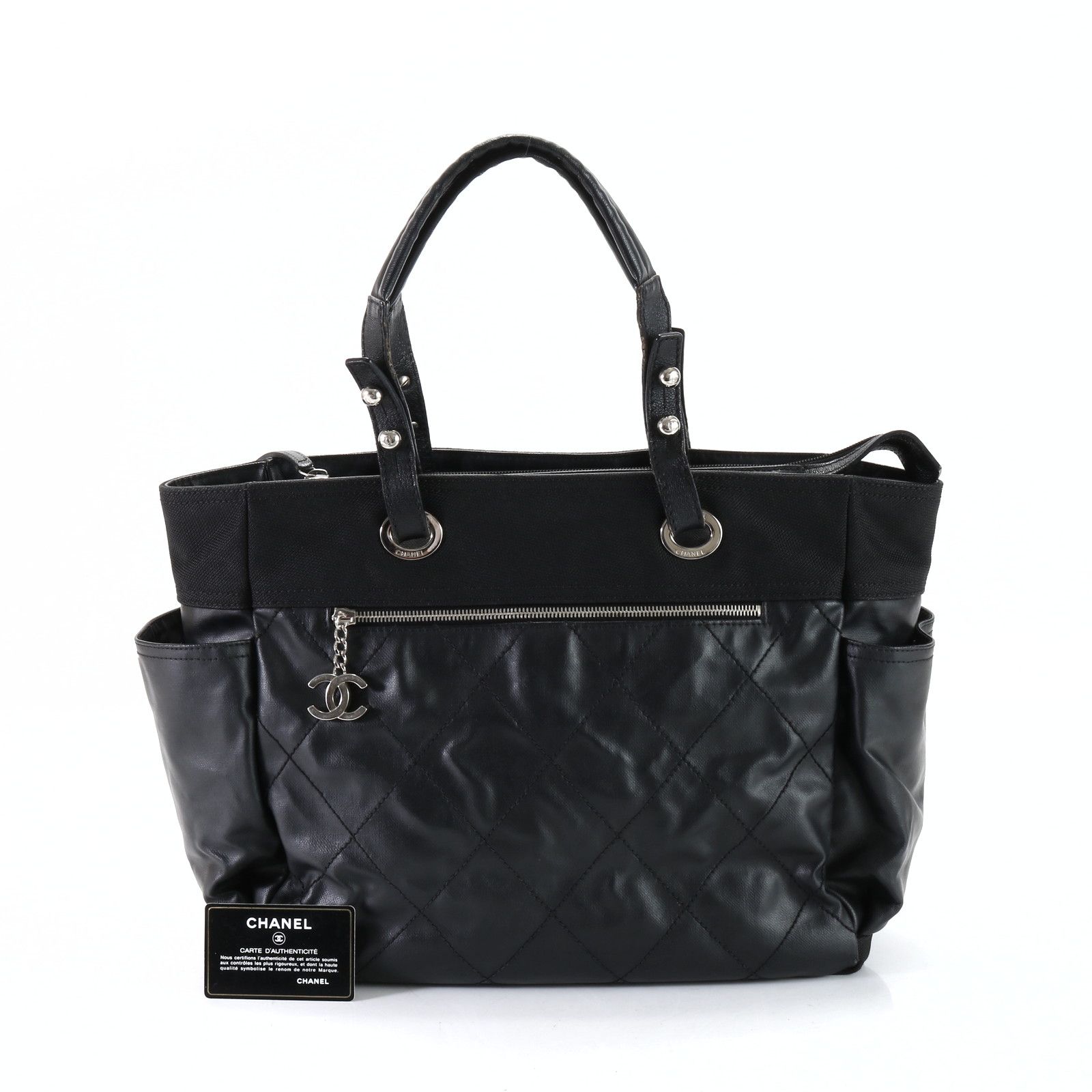 シャネル パリビアリッツ レザー トート バッグ 肩掛け ショルダー  