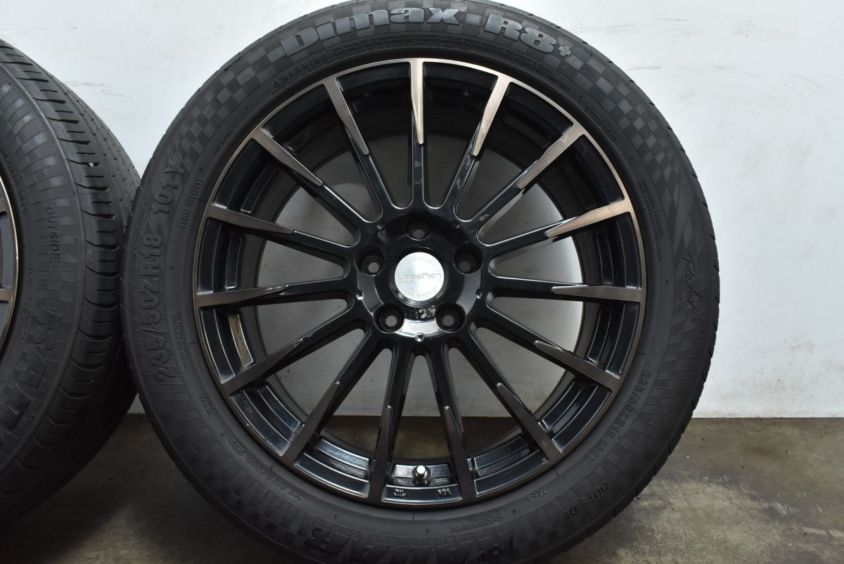 程度良好 Leyseen 18in 7.5J 40 PCD114.3 DimaxR8 235 50ZR18 4本セット アルファード ヴェルファイア ZR-V エルグランド デリカD 5 WWW_SUPERTOOLSSHOP_NL