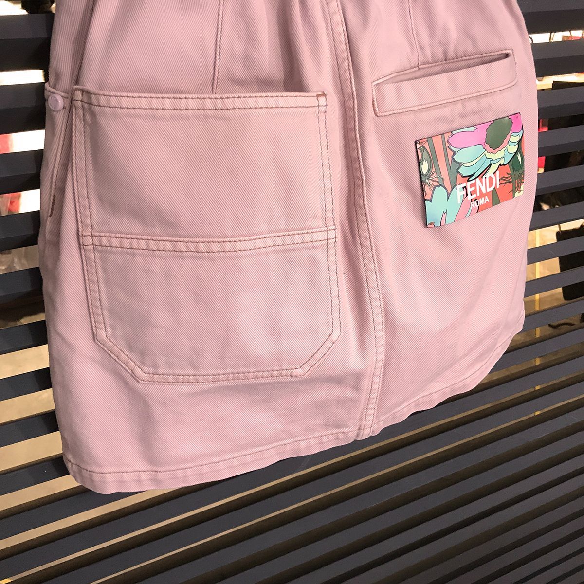 FENDI☆ピンクデニムスカート