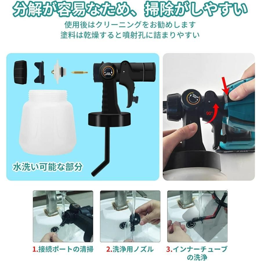 電動スプレーガン コードレススプレーガン