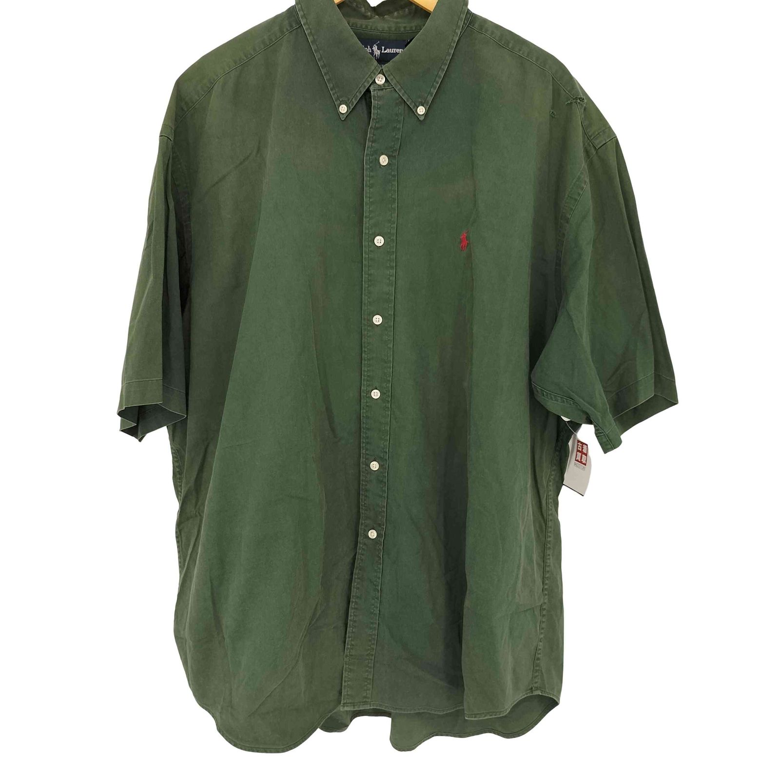 ラルフローレン　ビンテージ　深緑　XXL　グリーン　BLAKE　90s 90s ポロラルフローレン 長袖 BDシャツ BLAKE Sサイズ 古着 深緑