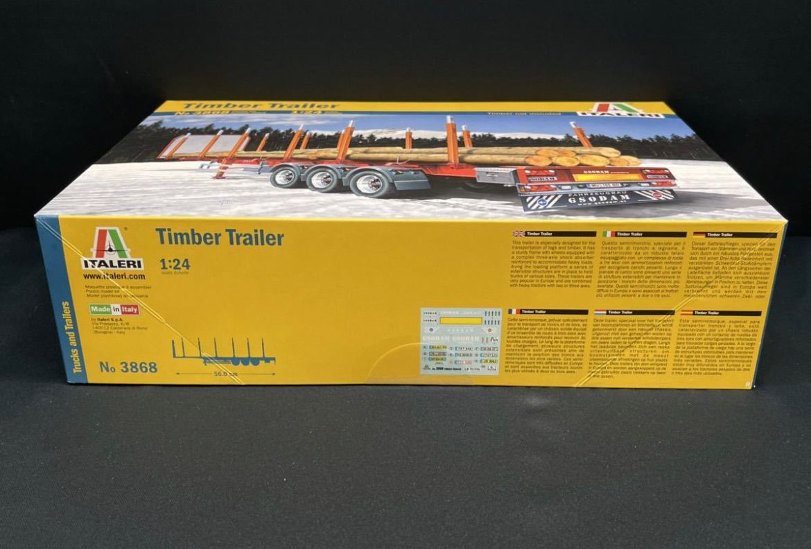 IT3868 1/24 ティンバートレーラー プラモデル イタレリ トラック