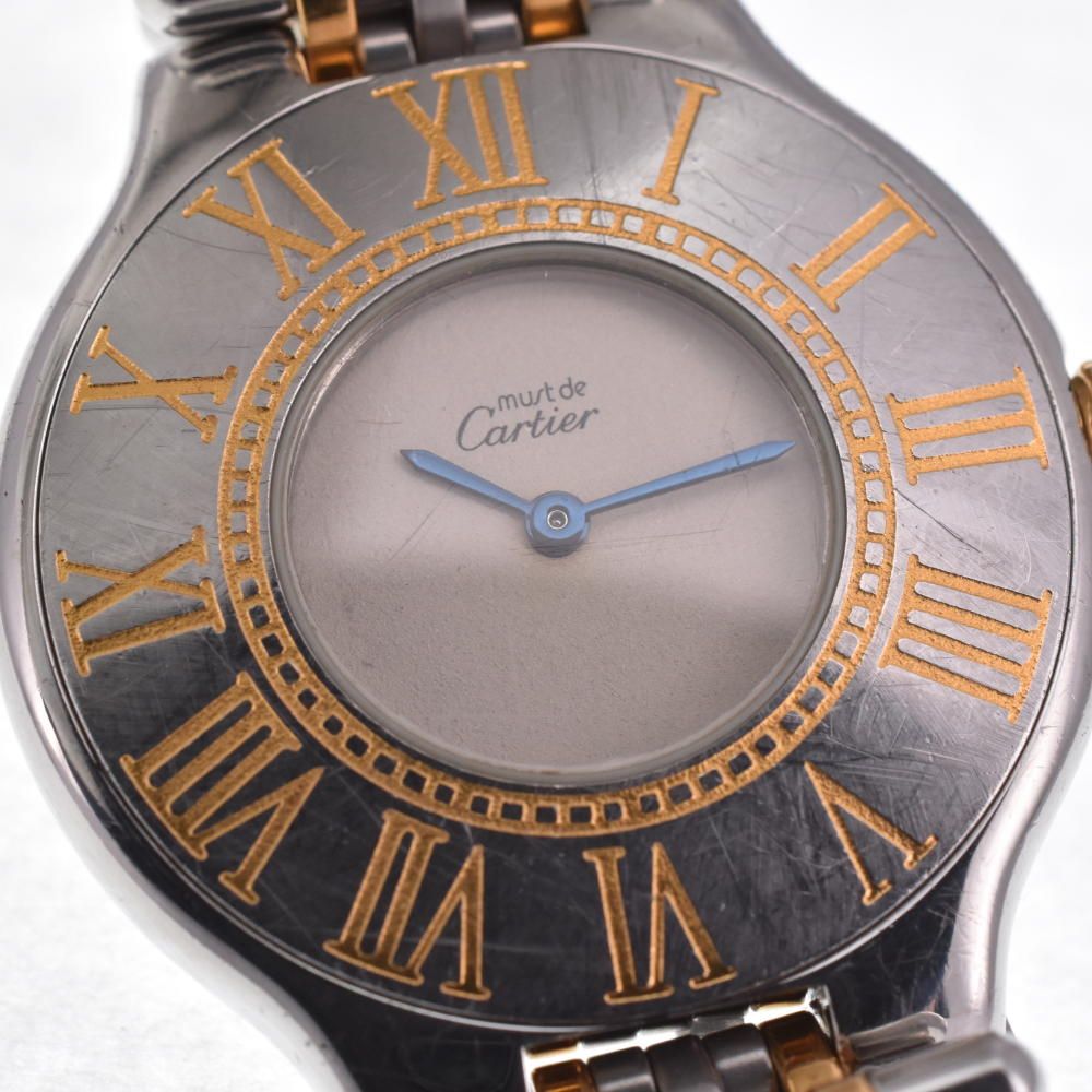 カルティエ CARTIER マスト21 SS/GP クォーツ ユニセックス H#125358