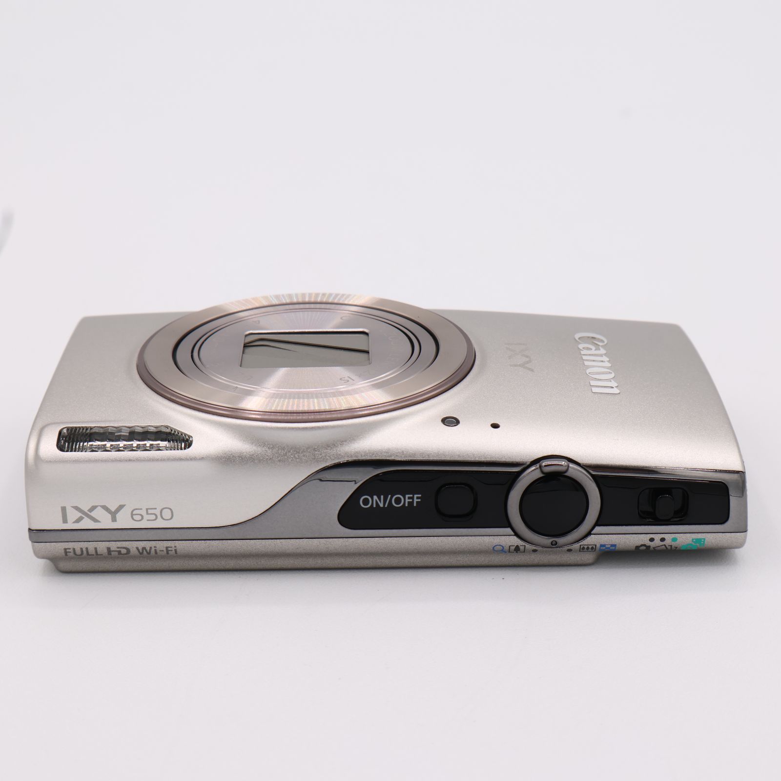 デジタルカメラ CanonキヤノンIXY650 シルバー 箱付き デジカメ ほぼ