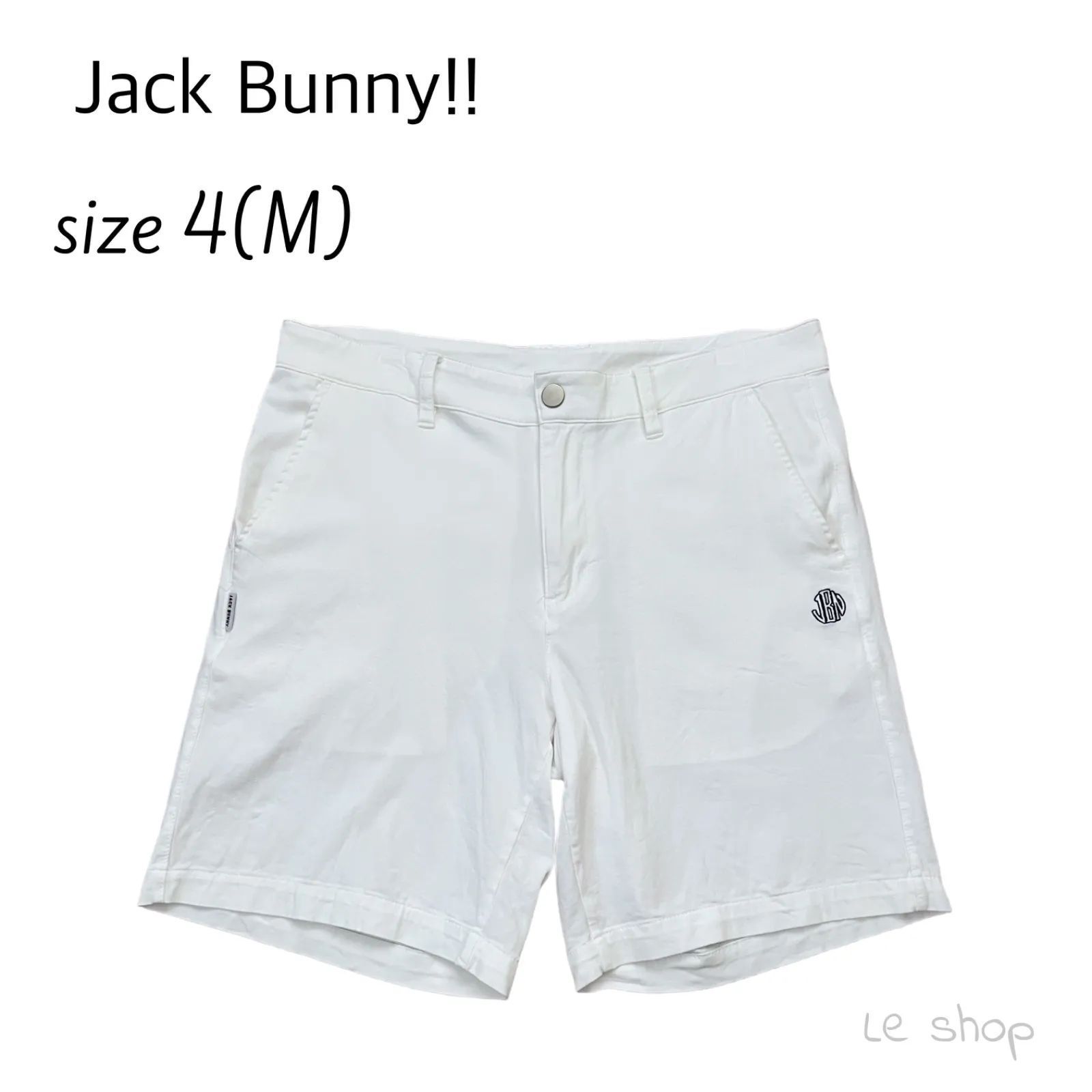 ホワイト ジャックバニー 6 サイズ LL ポケットロゴ パンツ