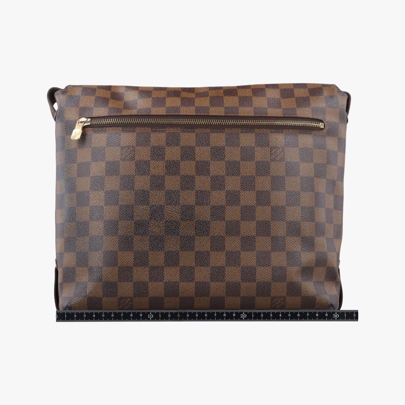 LOUIS VUITTON◇ブルックリンMM_ダミエ・エベヌ_BRW/PVC/BRW LOUIS